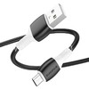 USB кабель micro USB 1.0м BOROFONE BX84 (черный) 2.4A