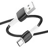 USB кабель для USB Type-C 1.0м BOROFONE BX84 (черный) 3.0A