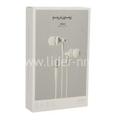 Наушники MP3/MP4 MAIMI (H35) микрофон/кнопка ответа вызова (белые) Наушники MP3/MP4 MAIMI (H35) микрофон/кнопка ответа вызова (белые)