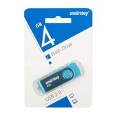 USB Flash 4GB SmartBuy Twist синий 2.0