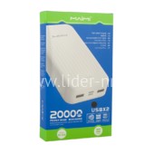 Портативное ЗУ (Power Bank) 20000mAh (MAIMI Mi48) 2USB/Micro/Type-C (черный)