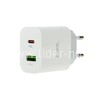 СЗУ 1 USB выход 20W PD+Quick Charge 3.0 (5V-3.0A/9V-2.22A/12V-1.67A) HOCO C80A Plus (белый)