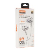 Наушники MP3/MP4 FaizFULL (FN42) Type-C разъем/микрофон/кнопка ответа вызова (серые)