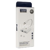 Переходник 3.5 Jack (M)/Type-C - Lightning FaizFull (FP23) для наушников и зарядки (белый) Переходник 3.5 Jack (M)/Type-C - Lightning FaizFull (FP23) для наушников и зарядки (белый)
