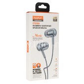 Наушники MP3/MP4 FaizFULL (FN42) Type-C разъем/микрофон/кнопка ответа вызова (черные)