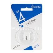 USB Flash 4GB SmartBuy LARA белый