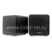 Мультимедийные стерео колонки SmartBuy CUBES USB дерево (черные)