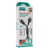 USB кабель micro USB 1.0м FaizFull FR168 (черный) 5A