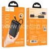 Портативное ЗУ (Power Bank)  10000mAh (HOCO J134A) USB/встроенный кабель Type-C (черный)