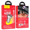 АЗУ 1 USB выход 18W QC3+PD выход 30W (5V-3.0A/9V-3.0A/12V-2.5A) с дисплеем HOCO Z50 (графит)