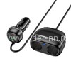 АЗУ 1 USB выход 18W QC3+PD выход 30W+разветвитель на 2 устройства HOCO Z59 (черный)