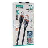 USB кабель для USB Type-C 1.0м FaizFull FR48 (черный) 5A