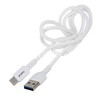 USB кабель для USB Type-C 1.0м FaizFull FR78 (белый) 5A