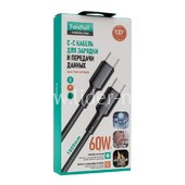 Кабель Type-C to Type-C 1.0м FaizFull FR80 (черный) 60W
