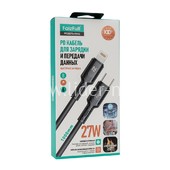 Кабель Type-C (PD) to Lightning 8-pin 1.0м FaizFull FR82 (черный) 27W