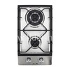 Варочная панель газовая ELTRONIC (33-17) 2 конфорки (нержавеющая сталь)