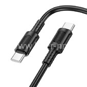 Кабель Type-C to Type-C 1.0м BOROFONE BX111 (черный) 3.0A/60W