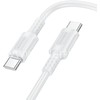 Кабель Type-C to Type-C 1.0м BOROFONE BX111 (белый) 3.0A/60W