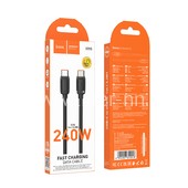 Кабель Type-C to Type-C 1.0м HOCO X115 (черный) 240W