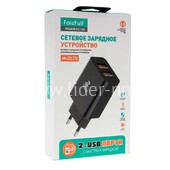 СЗУ FaizFULL FC130 2 USB выхода Turbo Charge 20W (черный)