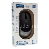 Мышь беспроводная FaizFull M44 BT 5.2/800-1600DPI/беззвучная (серая)