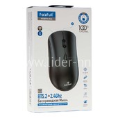 Мышь беспроводная FaizFull M46 BT 5.2/800-1600DPI/беззвучная (черная)