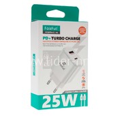 СЗУ Type-C 1 USB выход 25W+Type-C (PD 3.0) выход 25W FaizFull FC148 (белый)