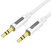 Кабель AUX 3.5 на 3.5 Am-Am (1.0м) 2-х контактный BOROFONE BL20 (белый) Кабель AUX 3.5 на 3.5 Am-Am (1.0м) 2-х контактный BOROFONE BL20 (белый)