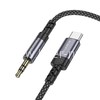 Кабель 3.5 Jack (M) - Type-C 1.0м BOROFONE BL24 (металл)
