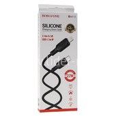 Кабель Type-C (PD) to Lightning 8-pin 12W, 2.0м BOROFONE BX113 (черный) 2.4A