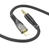 Кабель 3.5 Jack (M)-Lightning 1м HOCO UPA25 (черный)