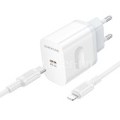 СЗУ Lightning 1 PD выход 20W (5V-3.0A/9V-2.22A) BOROFONE BA99A (белый)