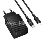 СЗУ Lightning 1 PD выход 20W (5V-3.0A/9V-2.22A) BOROFONE BAS73A (черный)