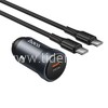 АЗУ Type-C 1 PD выход 30W Quick Charge (6V-3.0A/9V-3.0A/12V-2.5A) HOCO Z62A (графит)
