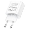 СЗУ 1 PD выход 30W Quick Charge 3.0 (5V-3.0A/9V-3.0A/12V-2.5A) HOCO C76A Pro (белый)