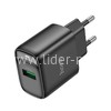 СЗУ 1 USB выход 18W Quick Charge 3.0 (5V-3.0A/9V-2.0A/12V-1.5A) HOCO C140A (черный)