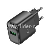 СЗУ 1 USB выход 18W Quick Charge 3.0 (5V-3.0A/9V-2.0A/12V-1.5A) HOCO C140A (черный) СЗУ 1 USB выход 18W Quick Charge 3.0 (5V-3.0A/9V-2.0A/12V-1.5A) HOCO C140A (черный)
