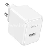 СЗУ 1 USB выход (2100mAh/5V) 10.5W HOCO CS11A (белый) СЗУ 1 USB выход (2100mAh/5V) 10.5W HOCO CS11A (белый)