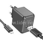 СЗУ Lightning 1 USB выход (2100mAh/5V) HOCO CS11A (черный) СЗУ Lightning 1 USB выход (2100mAh/5V) HOCO CS11A (черный)