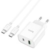 СЗУ Type-C 1 USB выход QC 3.0+PD выход 20W (5V-3.0A/9V-2.22A/12V-1.67A) HOCO C80A Plus (белый)