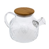 Чайник заварочный стеклянный 1000мл. (888-21) прозрачный