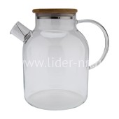 Чайник заварочный стеклянный 1800мл. (888-07) прозрачный