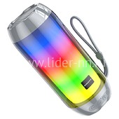 Колонка BOROFONE (BR25) Bluetooth/USB/MicroSD/FM/TWS/LED подсветка (серая)