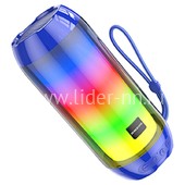 Колонка BOROFONE (BR25) Bluetooth/USB/MicroSD/FM/TWS/LED подсветка (синяя)
