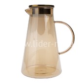 Кувшин (чайник) стеклянный 1800мл. (888-37) золото