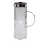 Кувшин (чайник) стеклянный 1300мл. ГРАНИ (888-39) прозрачный