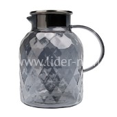 Чайник заварочный стеклянный 1800мл. (888-29) перламутровый графит