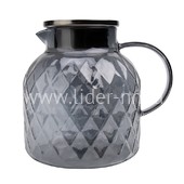 Чайник заварочный стеклянный 1500мл. (888-28) перламутровый графит