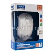 Мышь беспроводная FaizFull M56 BT 5.2/800-1600DPI/RGB подсветка (белая)