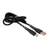 USB кабель для USB Type-C 1.0м FaizFull FR84 (белый) 5A силиконовая оплетка